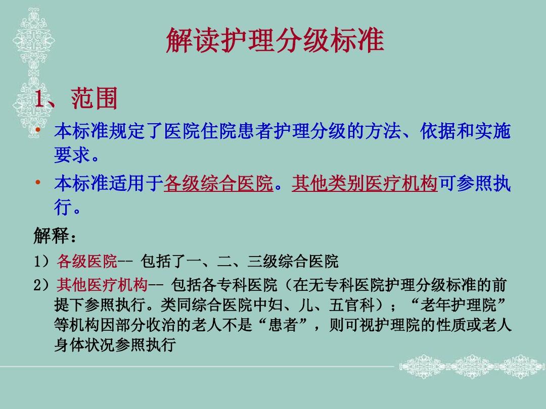 分级护理标准最新版与小巷的神秘护理小店介绍